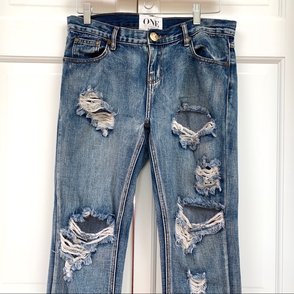 One Teaspoon Awesome Baggies Jeans in Cobain - Picture 9 of 16